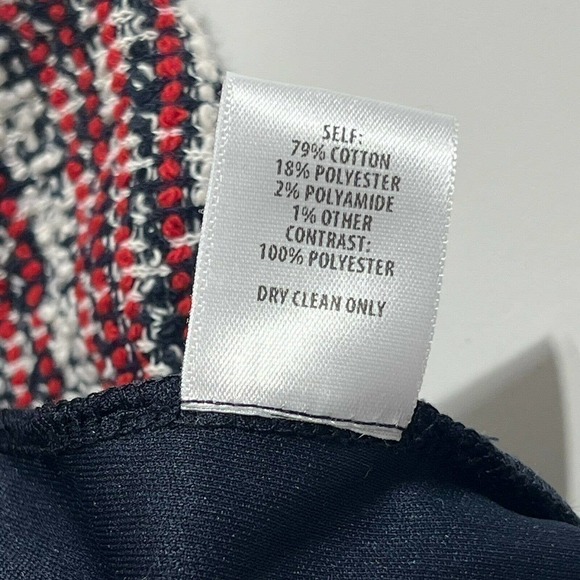 NWT WOMEN BAILEY/44 LAISSEZ FAIRE MULTI RED WHITE BLUE BOUCLE PENCIL SKIRT Small - Picture 5 of 10